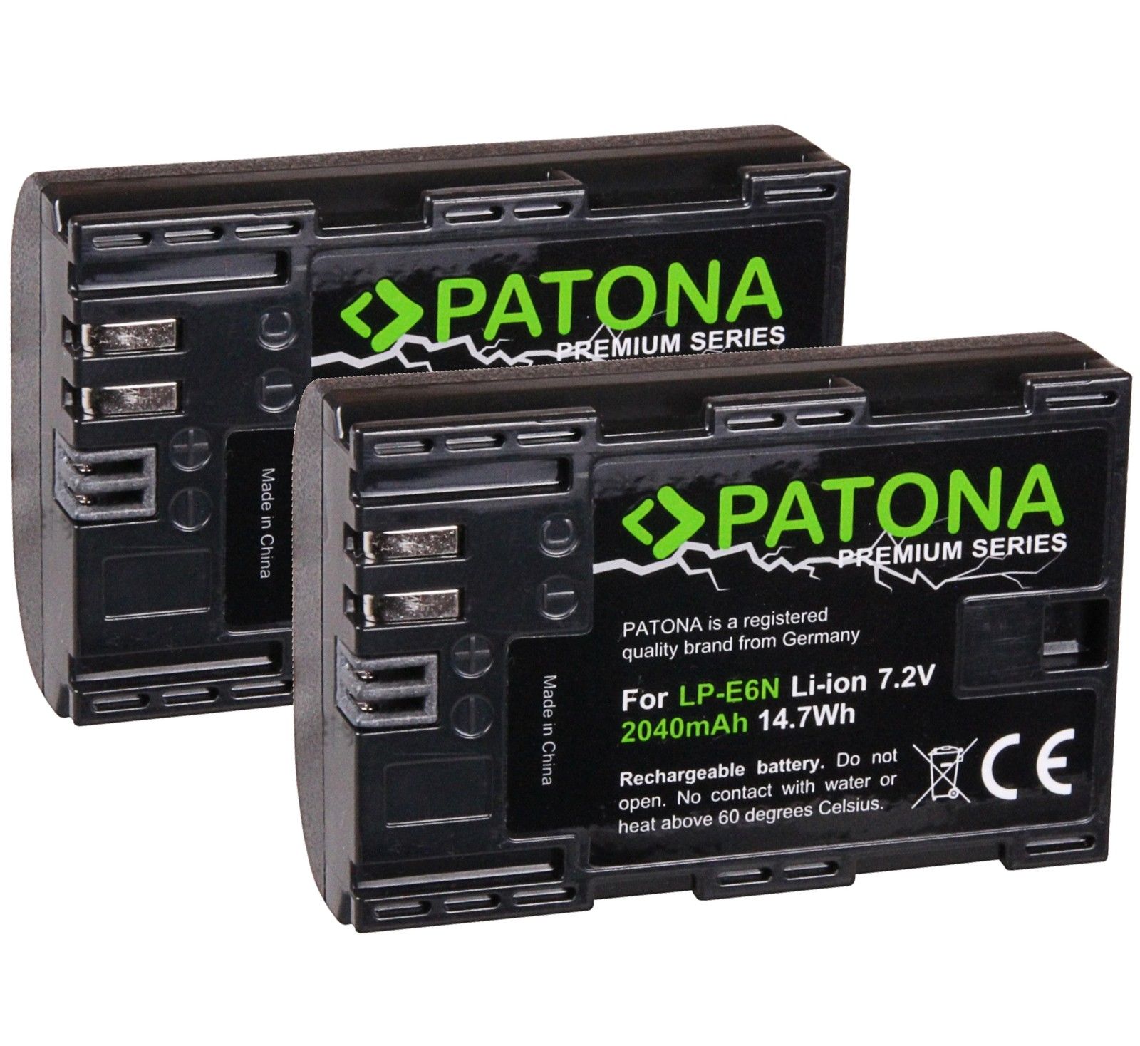 2x BATTERIA PREMIUM Canon LP-E6N EOS 5D MK III IV 6D 7D 60D 70D