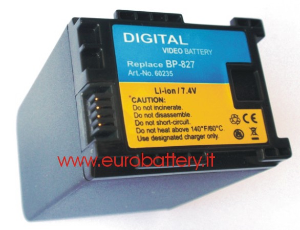 Batteria + CARICATORE x Canon BP-827 BP827 HF10 HF100 HF11 HG20 - Clicca l'immagine per chiudere