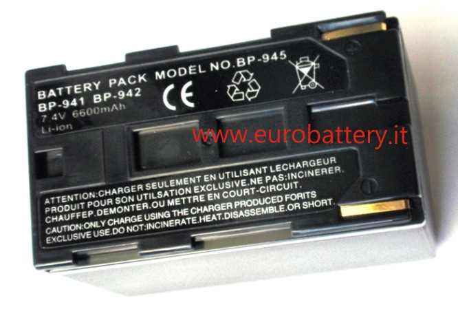 Batteria HQ CANON BP-945 BP-915 BP-914 XL2 XM2 XM1 XV1 XV2