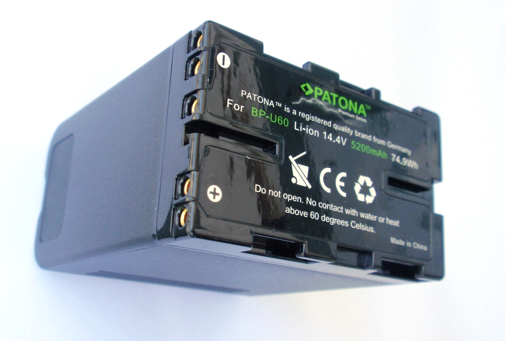 PATONA Batteria PREMIUM QUALITY per SONY BP-U60 pmw-ex1 ex3 f3