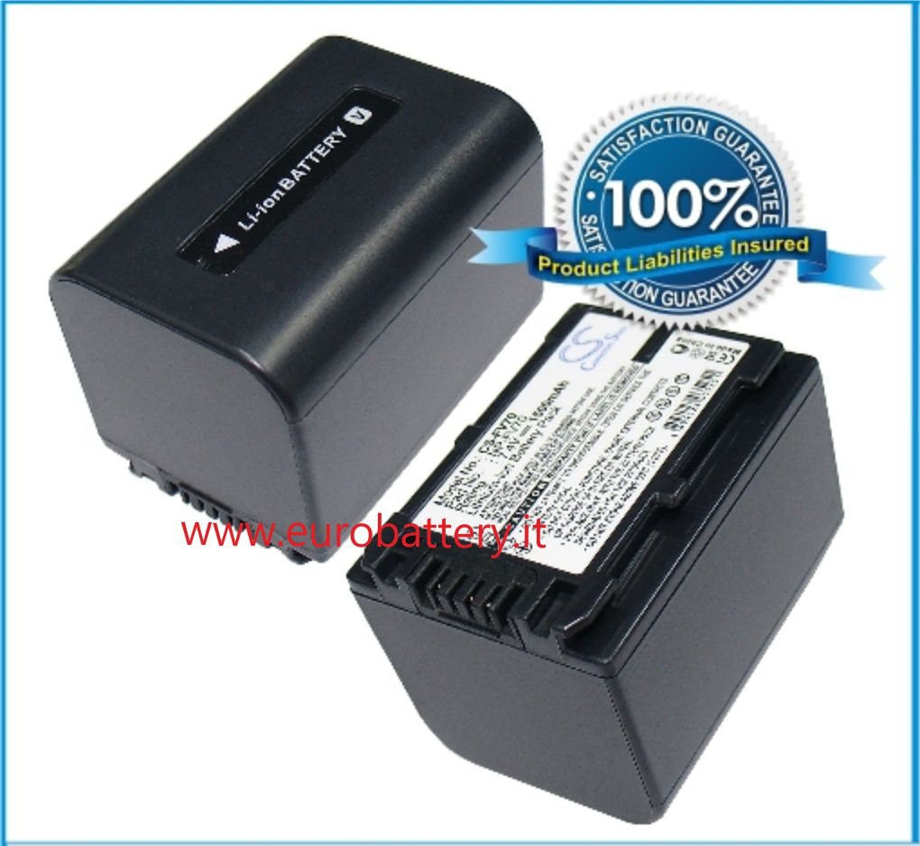 Batteria CS HQ x SONY NP-FV70 NPFV70 HDR-TG1 TG5 HX1 HC3 - Clicca l'immagine per chiudere