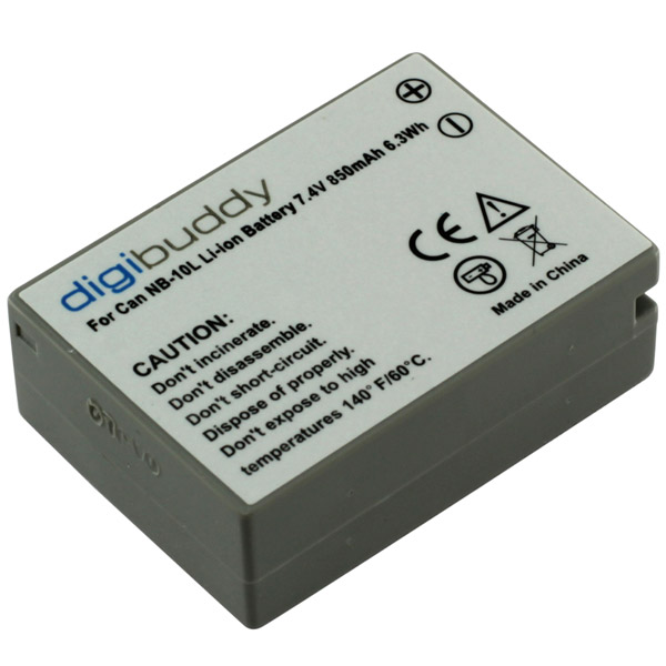 Batteria DIGIBUDDY HQ per CANON NB-10L NB10L Powershot G1 X G15 - Clicca l'immagine per chiudere