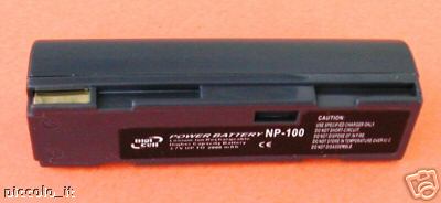 FUJI Batteria NP100 NP-100 JVC BN-V101 GC-QX3HD QX5HD