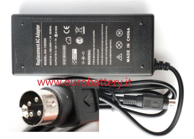 Alimentatore per TV LCD Monitor Display 12V 7A 4 pin 85W