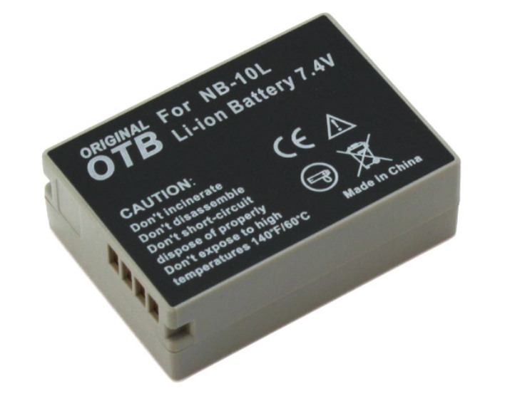 Batteria OTB per CANON NB-10L NB10L Powershot G1 X G15 SX40 SX50 - Clicca l'immagine per chiudere