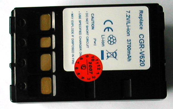 Batteria Panasonic CGR-V620 V620 V610 V26 V14 NV-VS50