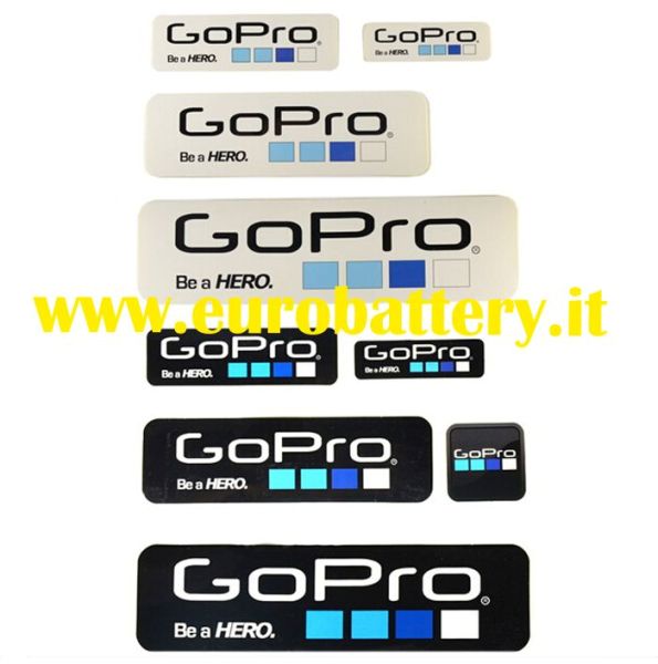 DLP-0098 Kit 9 pcs Label Stickers Decalcomanie Adesivi GOPRO