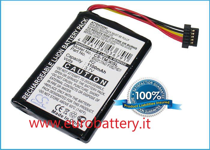 Batteria Ricambio TomTom GO 940 Live 950 750 540 XXL IQ - Clicca l'immagine per chiudere