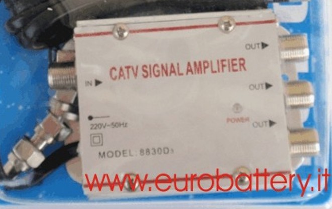 AMPLIFICATORE ANTENNA Divisore TV 3 Uscite SDOPPIATORE - Clicca l'immagine per chiudere