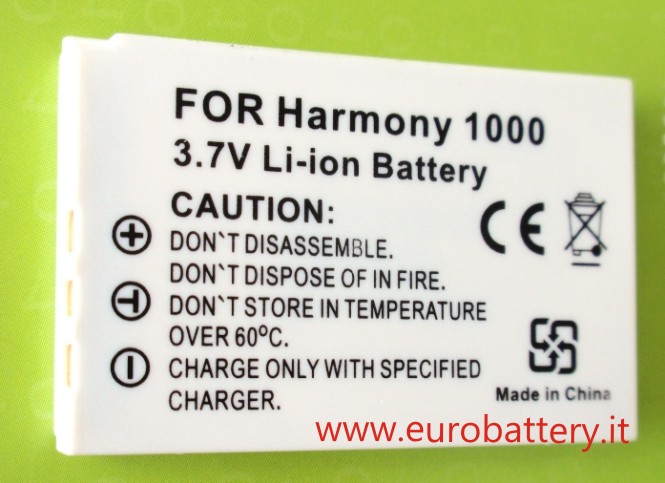 Batteria x LOGITEK Harmony 1000 1100 1100i 915 Duet