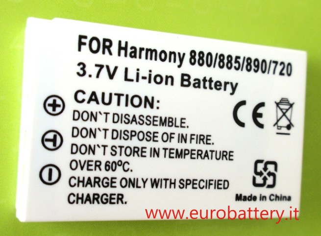 BATTERIA x LOGITEK HARMONY 880 720 785 885 890 895