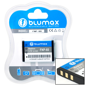 Batteria BLUMAX x CASIO NP-30 NP30 Rollei DT3200 DSX410 NP60 - Clicca l'immagine per chiudere