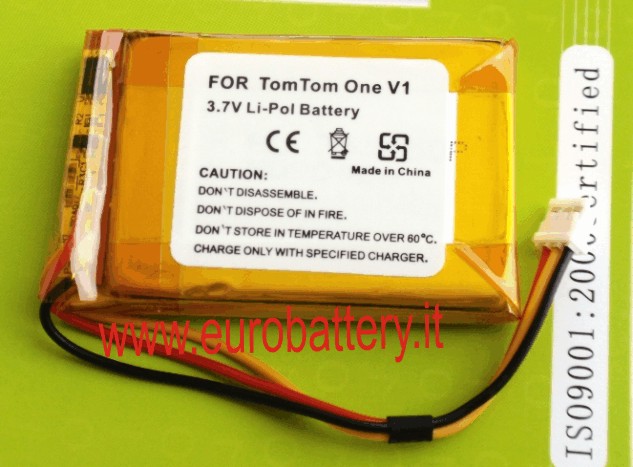 BATTERIA GPS TOM TOM ONE V1 XL F54629661 CS-TM600SL