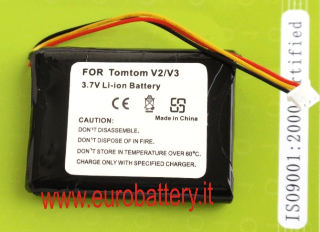 Batteria TOM TOM ICP653443 F649065101 F650010252 1400 mAH