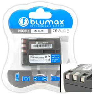 Batteria Blumax HQ NIKON EN-EL3E D70 D70 D100 D200
